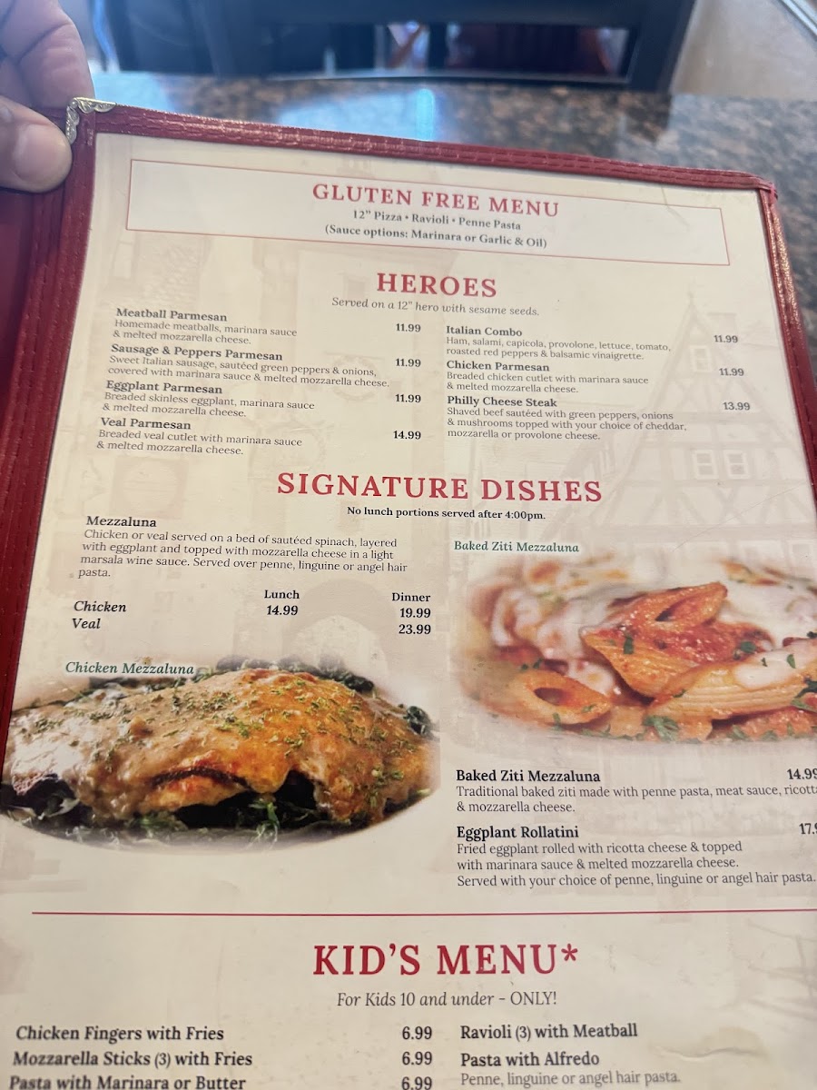 Mezzaluna Pizzeria At Town Center Menu-2