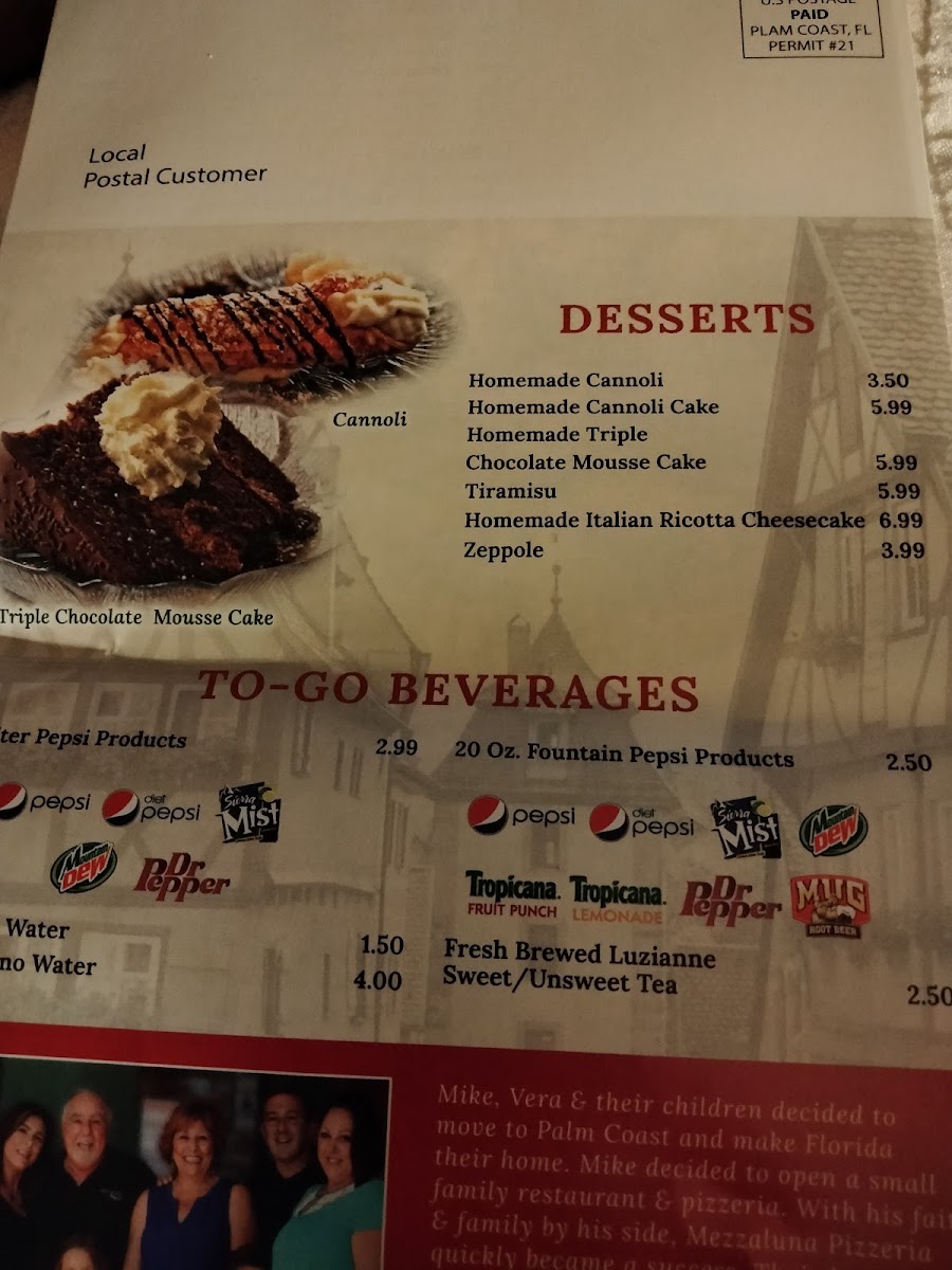 Mezzaluna Pizzeria At Town Center Menu-3