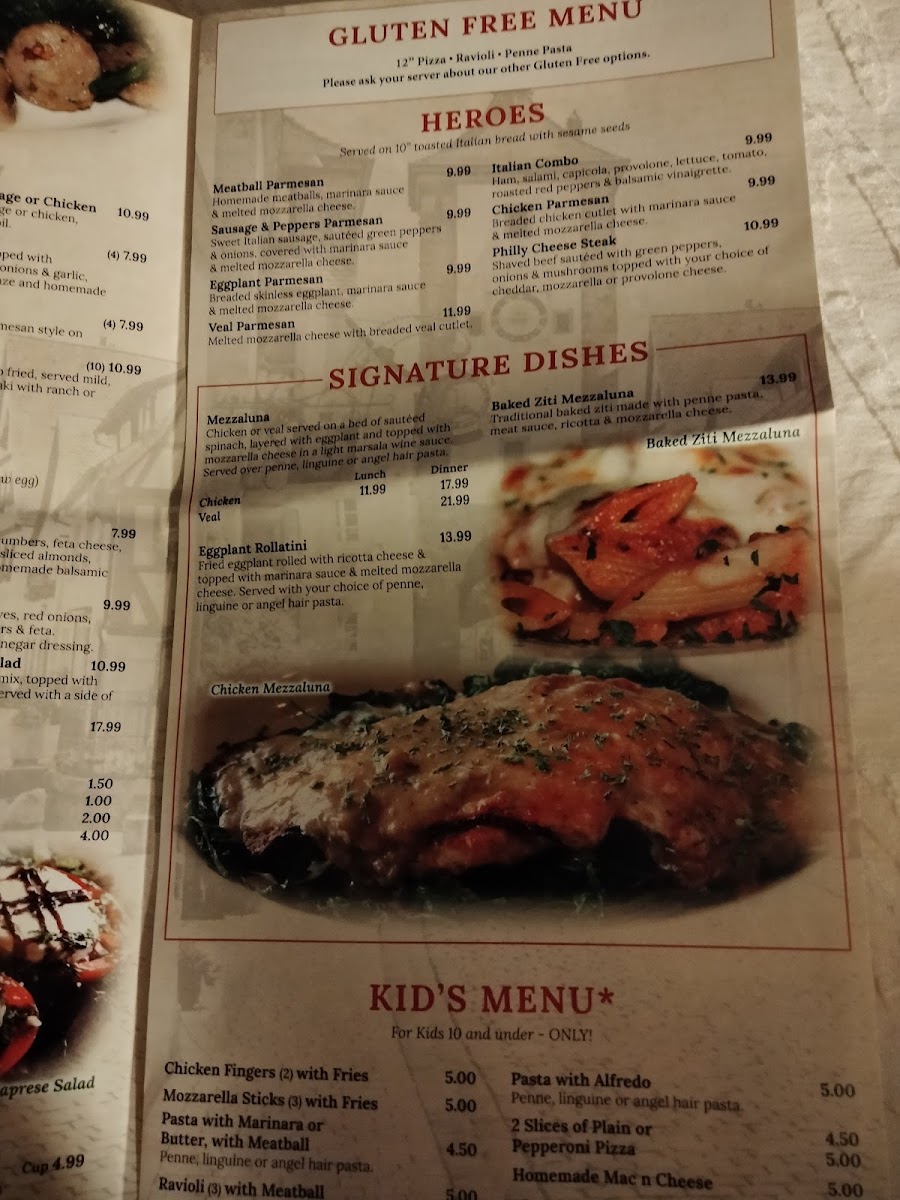 Mezzaluna Pizzeria At Town Center Menu-4