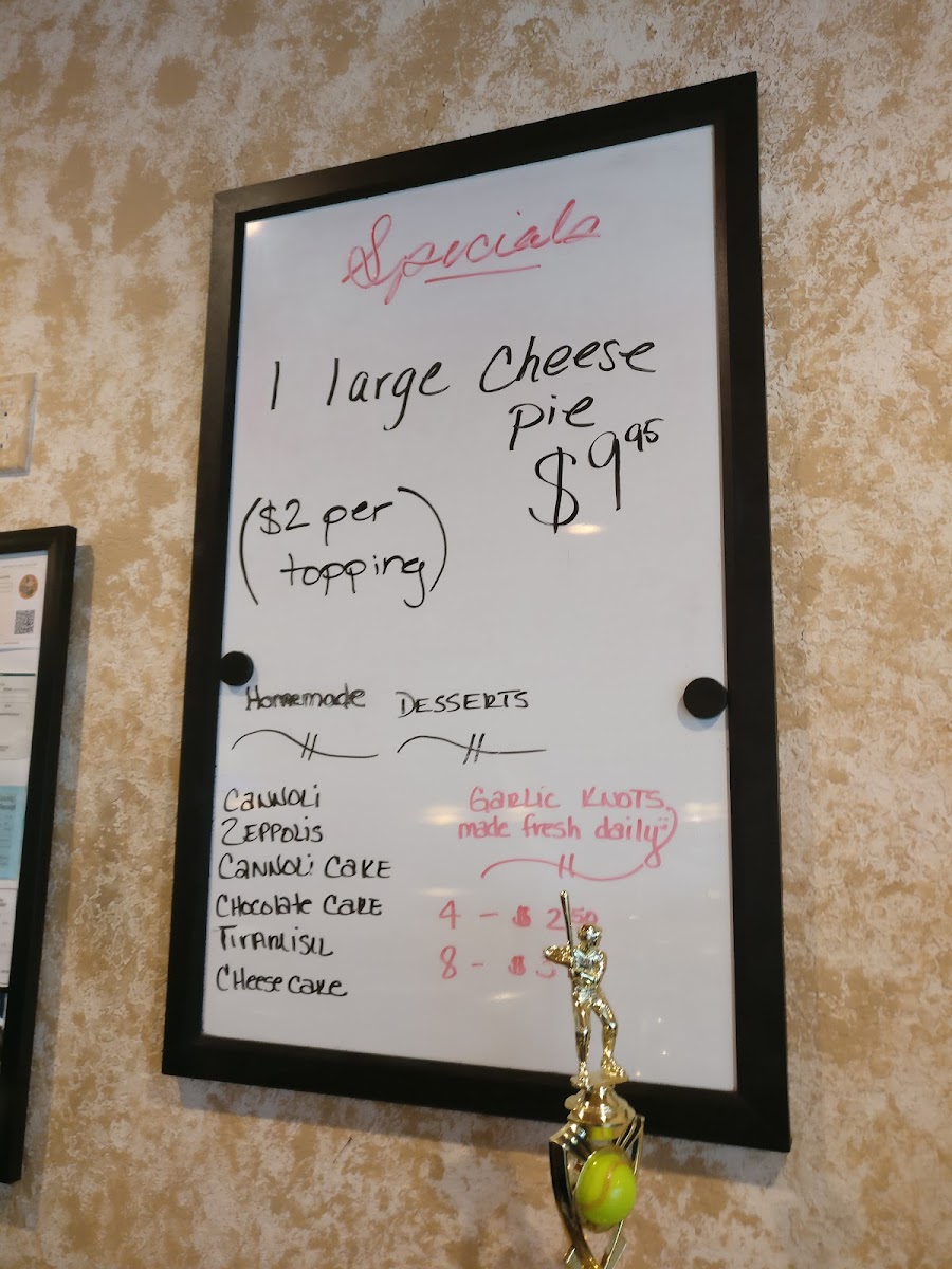 Mezzaluna Pizzeria At Town Center Menu-5